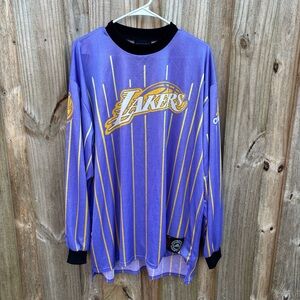 Vintage Adidas men's lakers long sleeve jersey